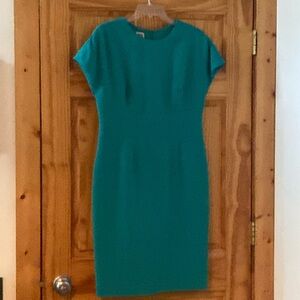 Emerald green dress for work or party.
